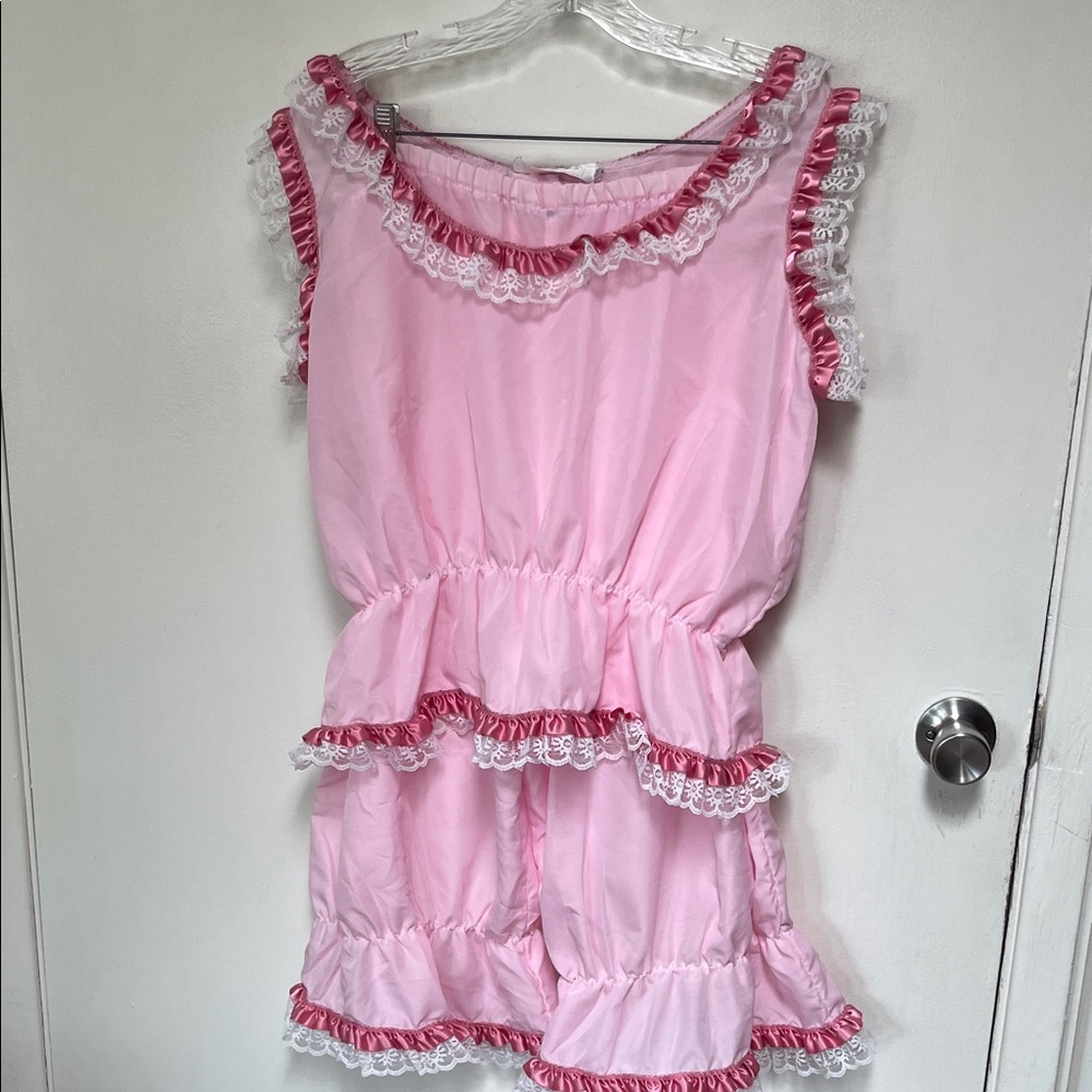 Pink Ruffled Undergarment Costume. 1-22